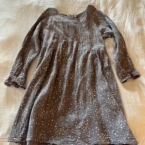 Rylee + Cru long sleeve grey dress size 12-14.